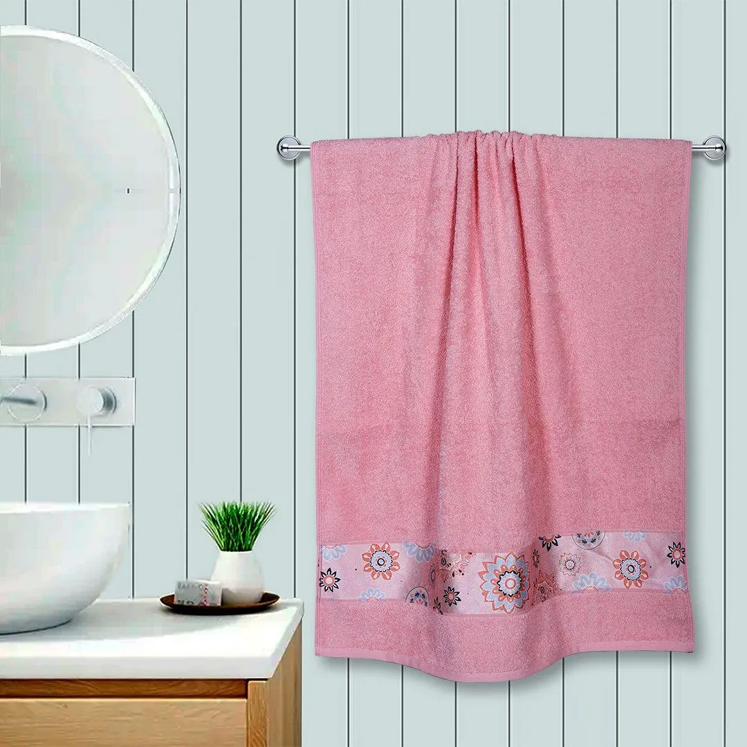 Rangoli Century 450 GSM Cotton Bath Towel (Size: 71x147 CM)