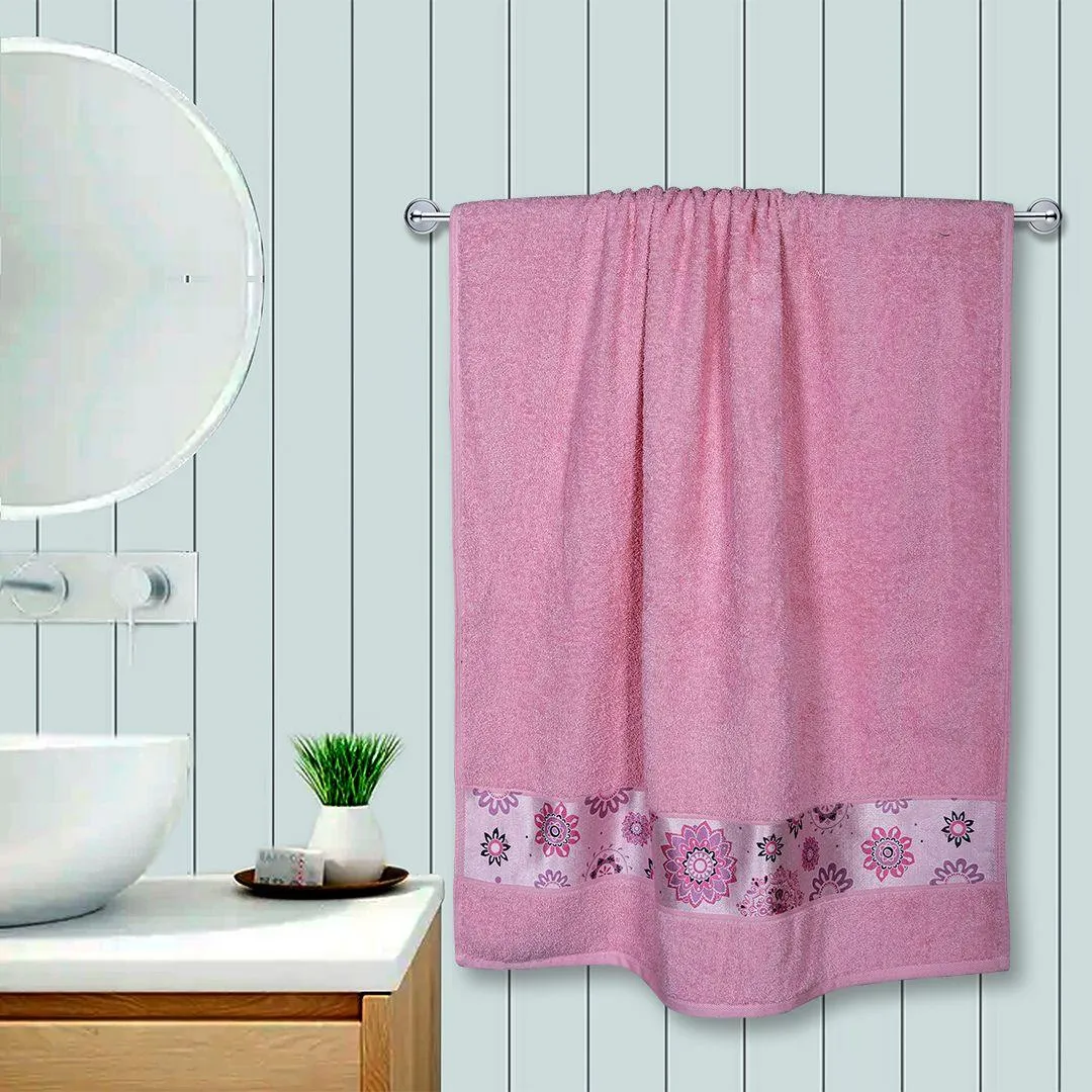 Rangoli Century 450 GSM Cotton Bath Towel (Size: 71x147 CM)