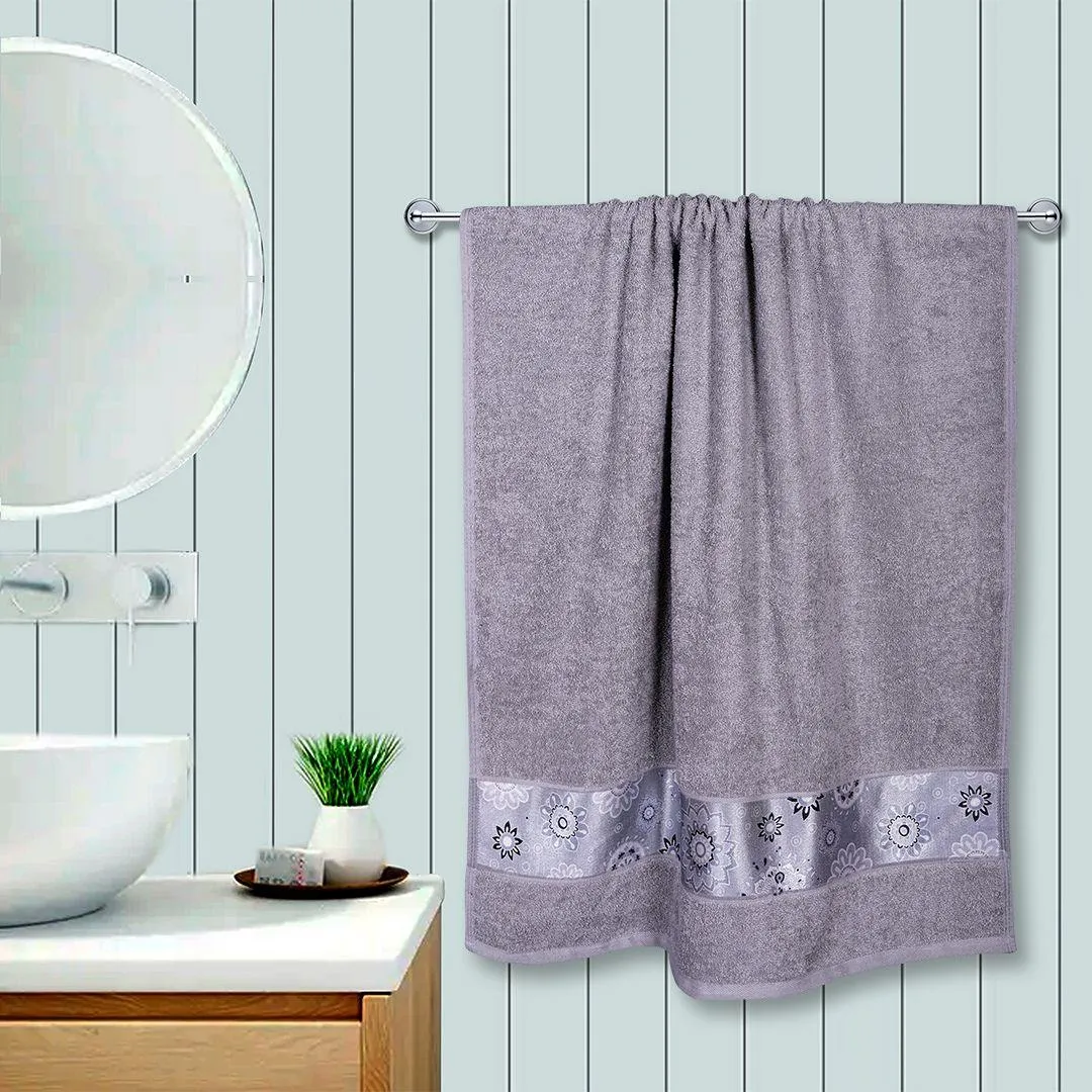 Rangoli Century 450 GSM Cotton Bath Towel (Size: 71x147 CM)