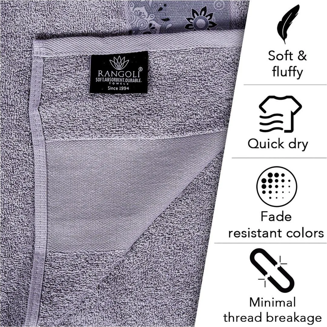 Rangoli Century 450 GSM Cotton Bath Towel (Size: 71x147 CM)