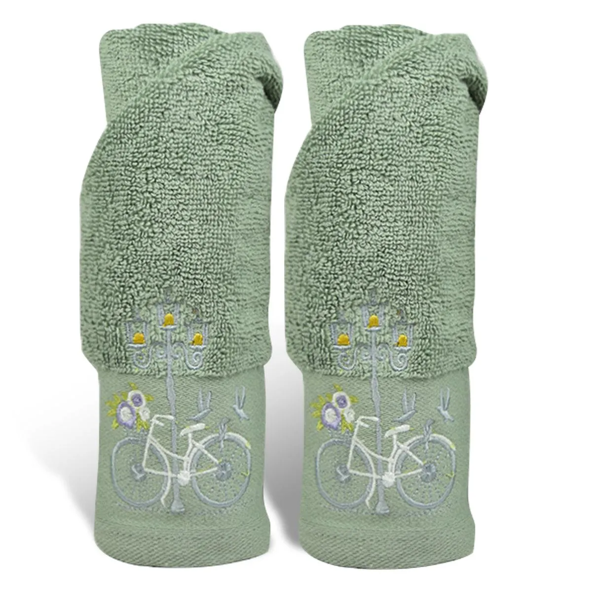 Rangoli Martin Hand Towel Set Of 2, 540 GSM | Ultra Soft & Highly Absorbent Towels