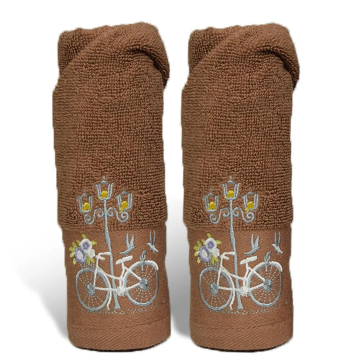 Rangoli Martin Hand Towel Set Of 2, 540 GSM | Ultra Soft & Highly Absorbent Towels