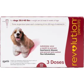 Revolution For Dogs Weighing 20-40lb 3pcs