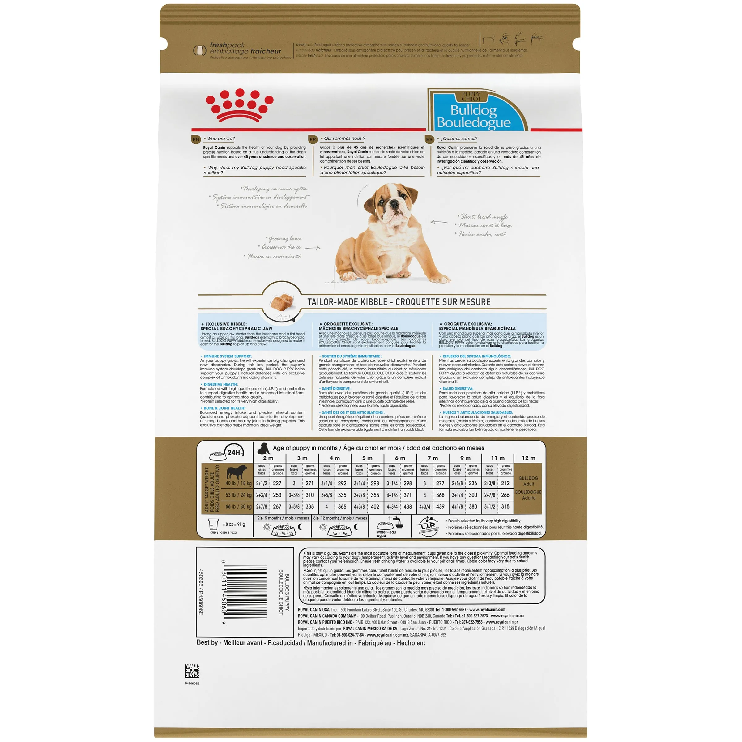 Royal Canin Bulldog Puppy Dry Dog Food, 30-lb Bag