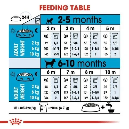 Royal Canin Dry Puppy Food for Mini Breeds 2kg