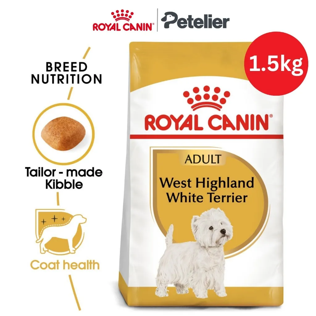Royal Canin West Highland Adult 1.5kg Dry Dog Food - Breed Health Nutrition