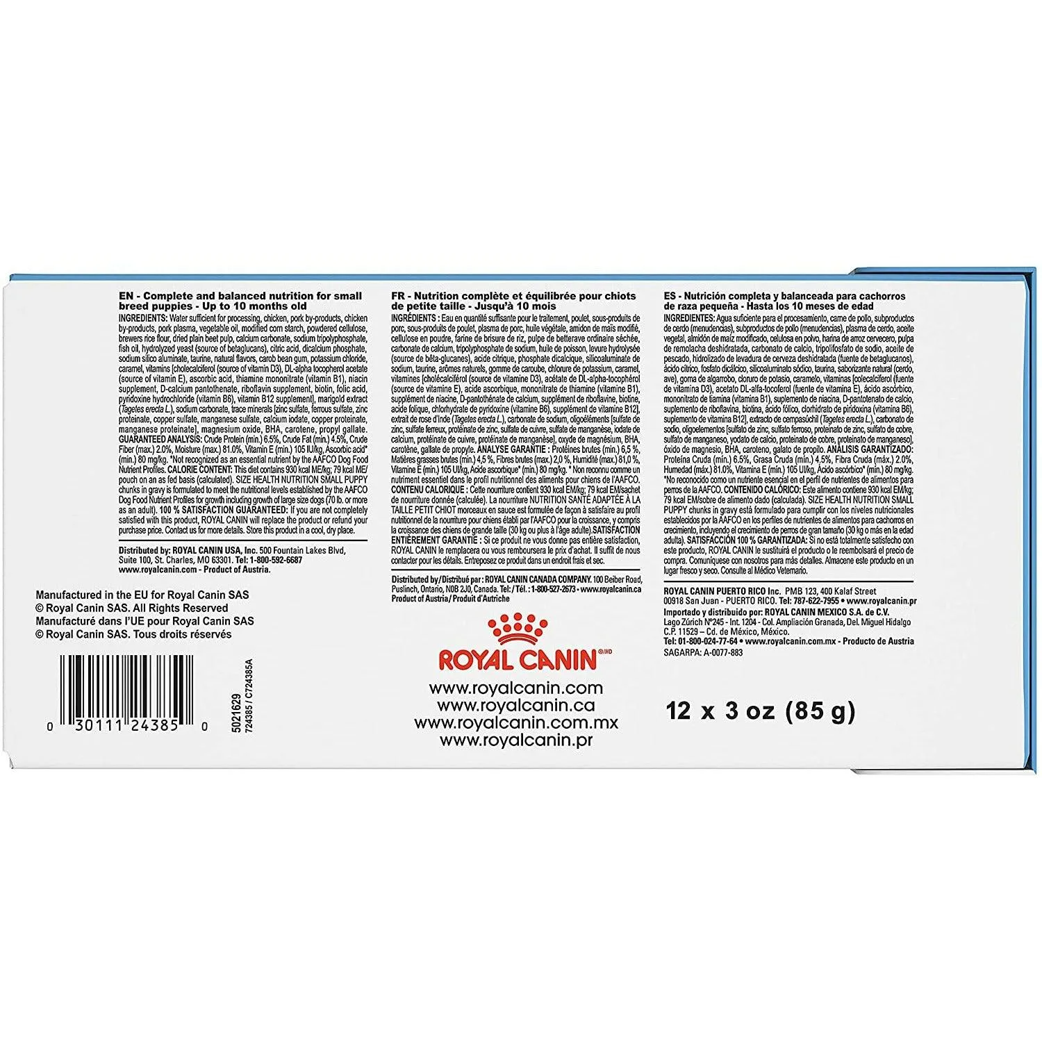 Royal Canin Wet Dog Food Pouch Small Puppy
