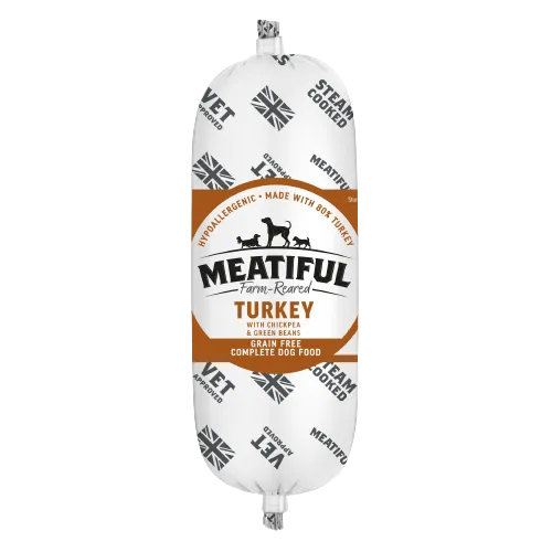Sausage Farm-Reared Turkey With Chickpea And Green Beans Grain Free Complete Wet Dog Food
