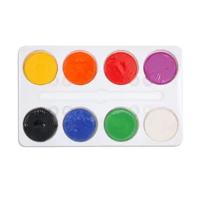 Set of 8 gouache discs