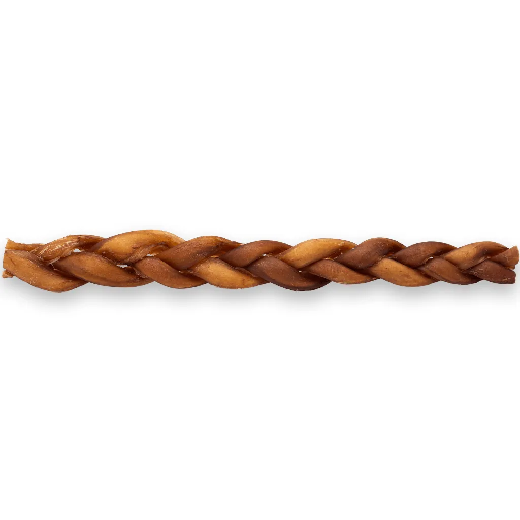 Silver Spur Asado - Braided Bully Stick 12"