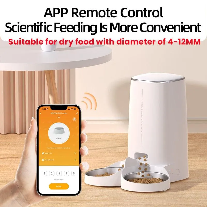 Smart Food Kibble Dispenser With Remote Control