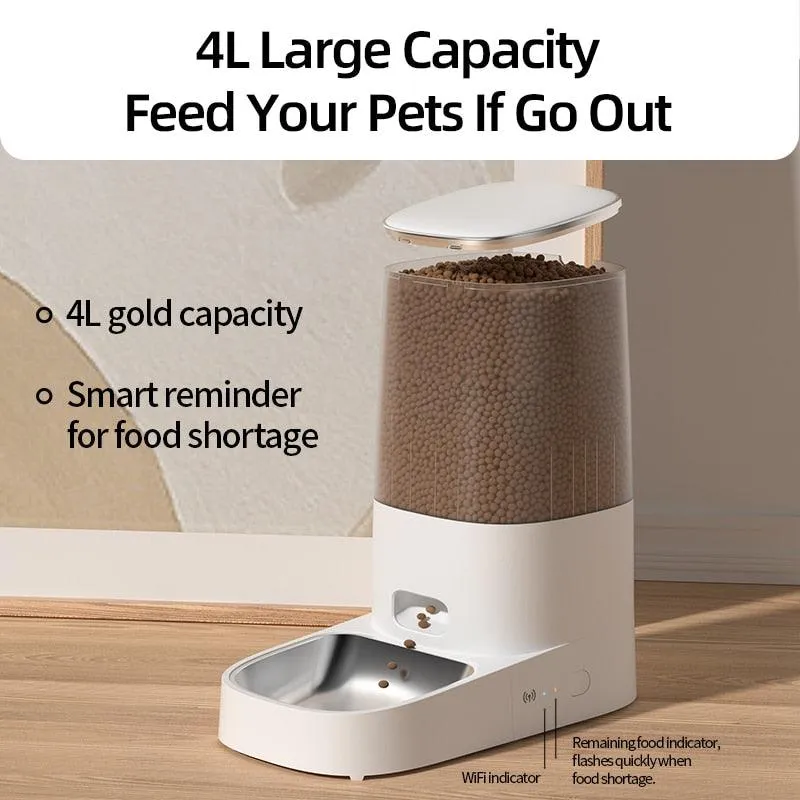 Smart Food Kibble Dispenser With Remote Control
