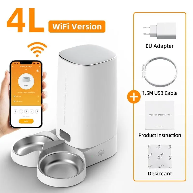 Smart Food Kibble Dispenser With Remote Control
