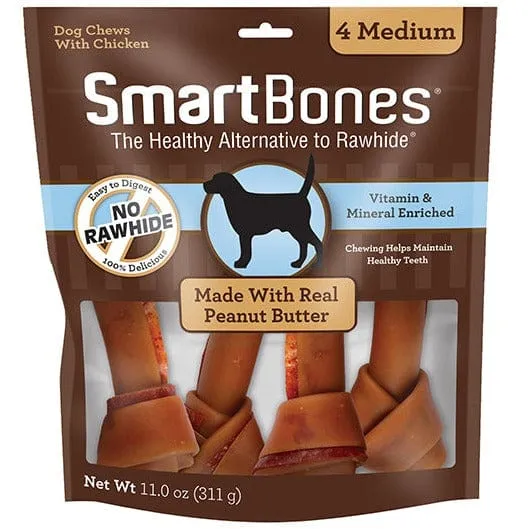 SmartBones Peanut Butter Flavoured Bone Chews for Dogs