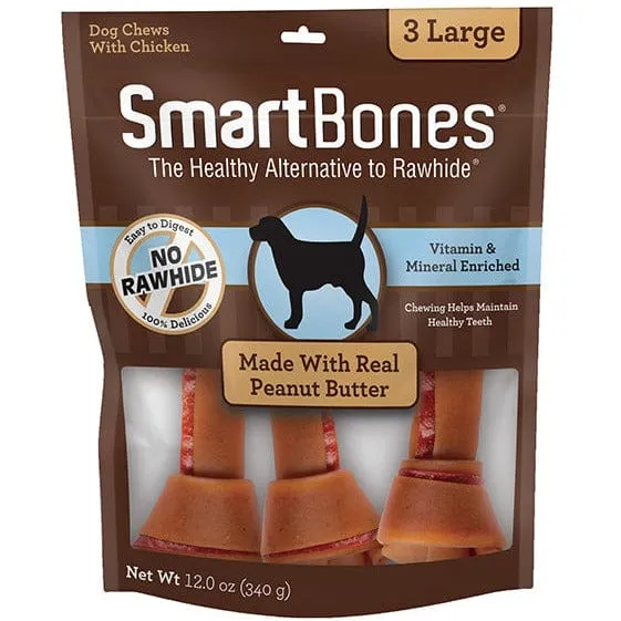 SmartBones Peanut Butter Flavoured Bone Chews for Dogs