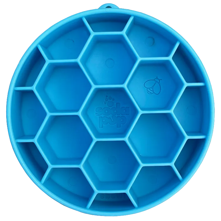 SodaPup Honeycomb Design eBowl Enrichment Slow Feeder Bowl for Dogs