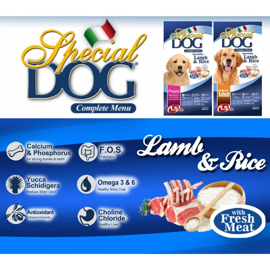 Special Dog Wet Food in 400g Can by Monge for All-Life Stages, Pate, Hypo-Allergenic