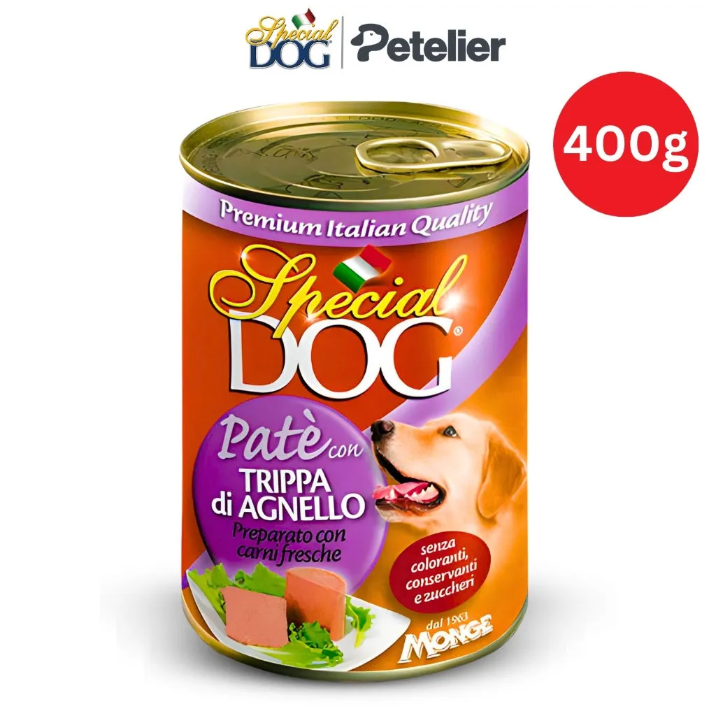 Special Dog Wet Food in 400g Can by Monge for All-Life Stages, Pate, Hypo-Allergenic