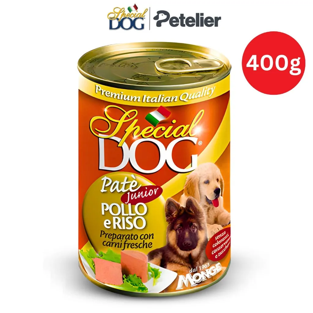Special Dog Wet Food in 400g Can by Monge for All-Life Stages, Pate, Hypo-Allergenic