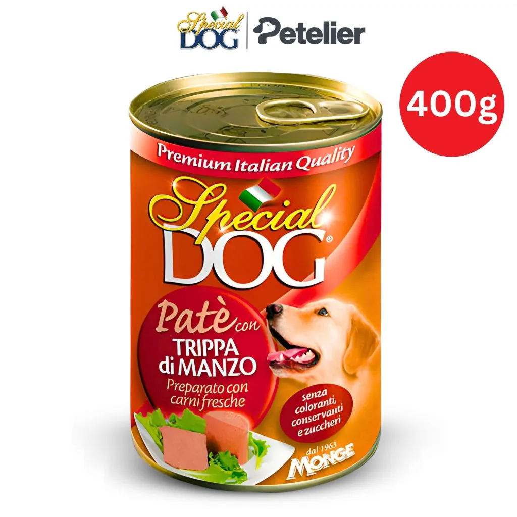 Special Dog Wet Food in 400g Can by Monge for All-Life Stages, Pate, Hypo-Allergenic
