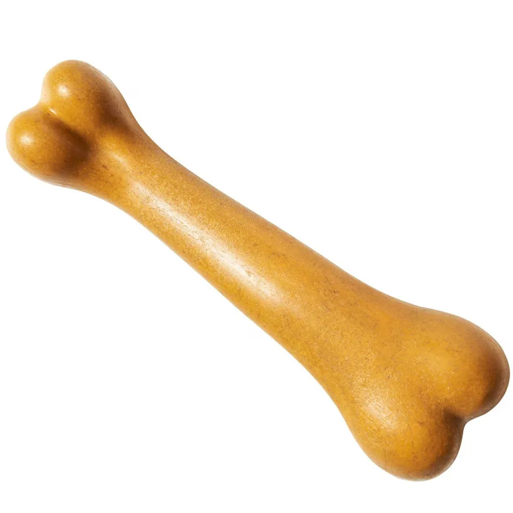 Spot Bam-Bones Plus Dino Bone Peanut Butter Flavor Dog Chew Toy, 7.25"