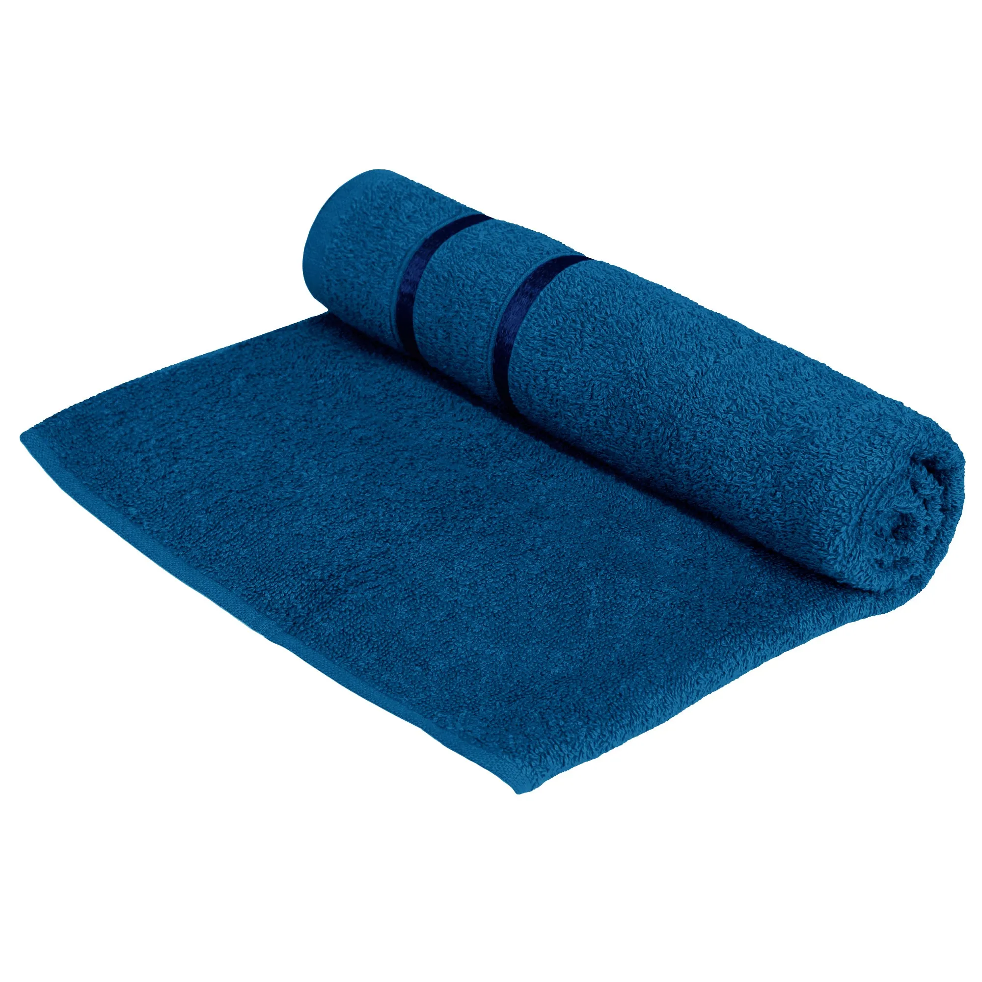 Story@Home 2 Units 100% Cotton Ladies Bath Towels - Navy and Wine Red