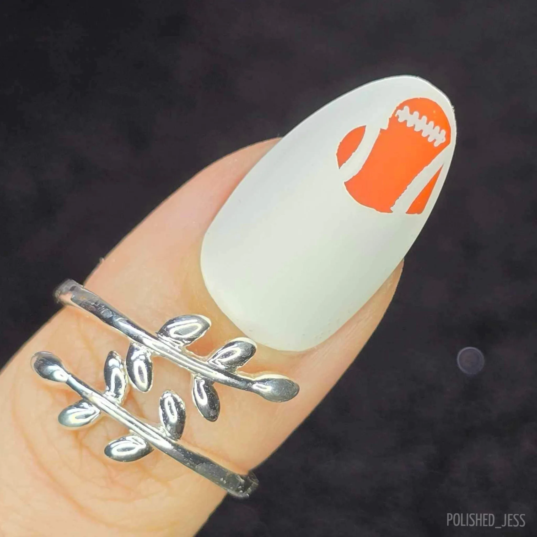 The Big Game (CjS-259) Steel Nail Art Layered Stamping Plate