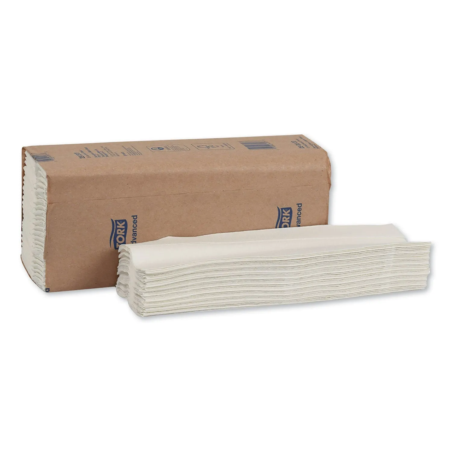 Tork Advanced C-Fold Hand Towel, 1-Ply, 10.13 X 12.75, White, 150/Pack, 16 Packs/Carton - TRK250620
