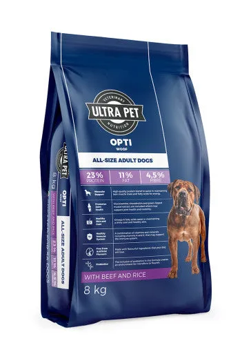 Ultra Pet Optiwoof Adult Beef & Rice Dry Dog Food