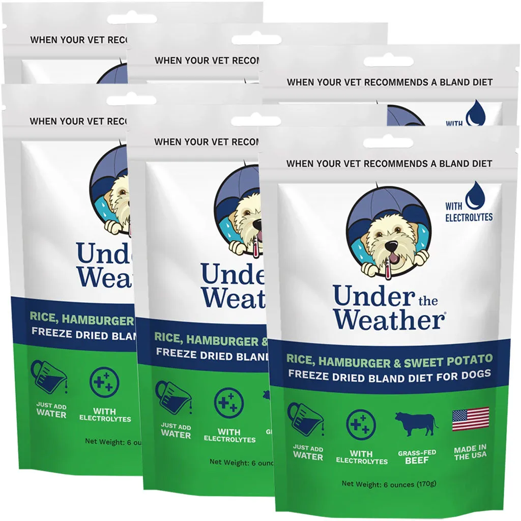 Under the Weather Rice, Hamburger & Sweet Potato Freeze Dried Bland Diet for Dogs, 6-oz
