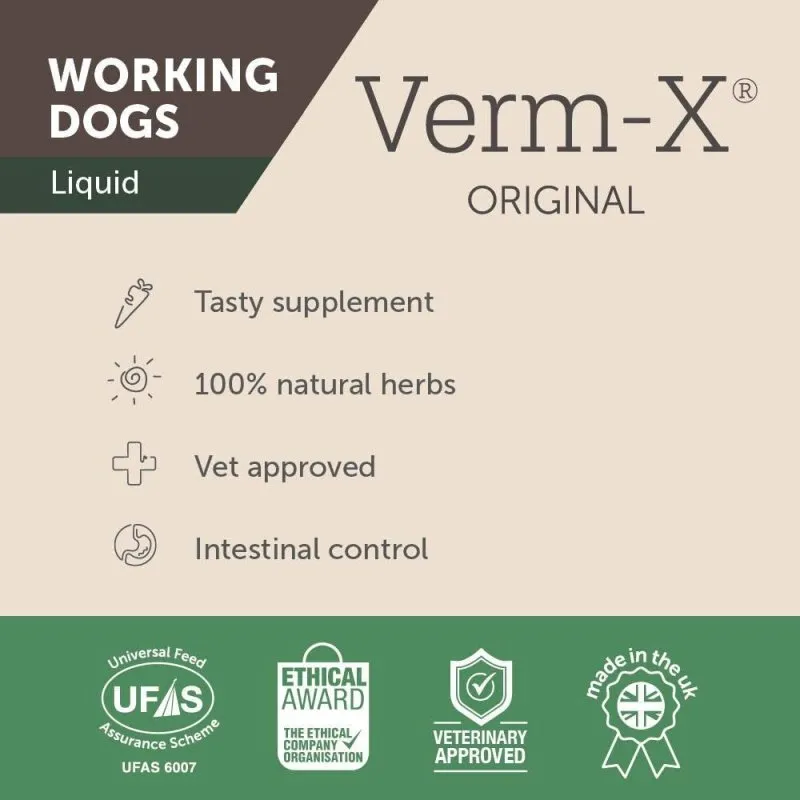 Verm-X 100% Natural Active Ingredients Digestive Liquid for Dogs