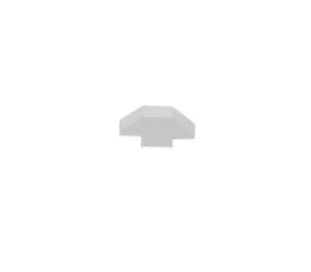 White Dog Eared Picket Cap 7/8" x 3"