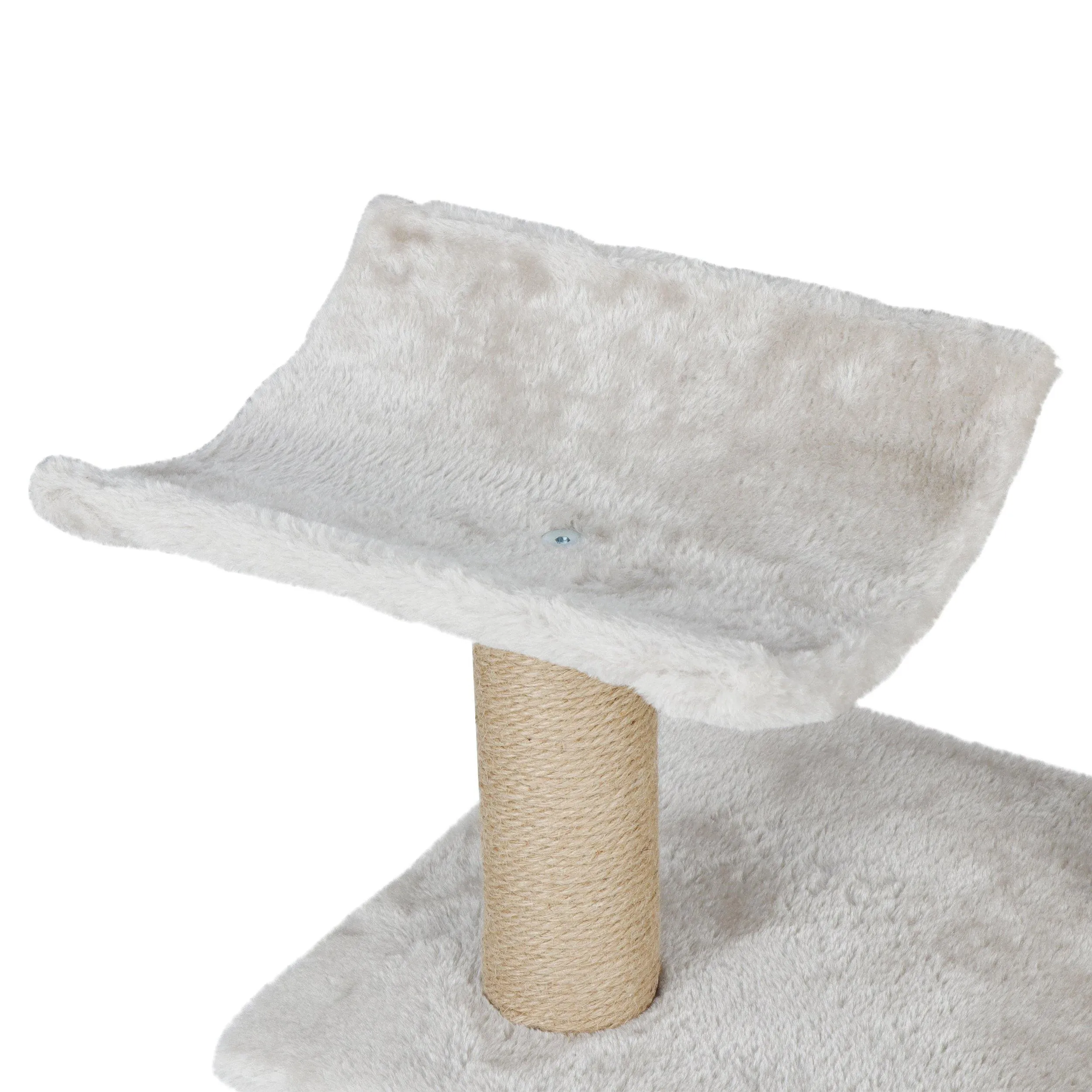 ZENY™ Cat Tree with Platform, Cat Tower Natural Sisal Scratching Posts Cat Activity Platform