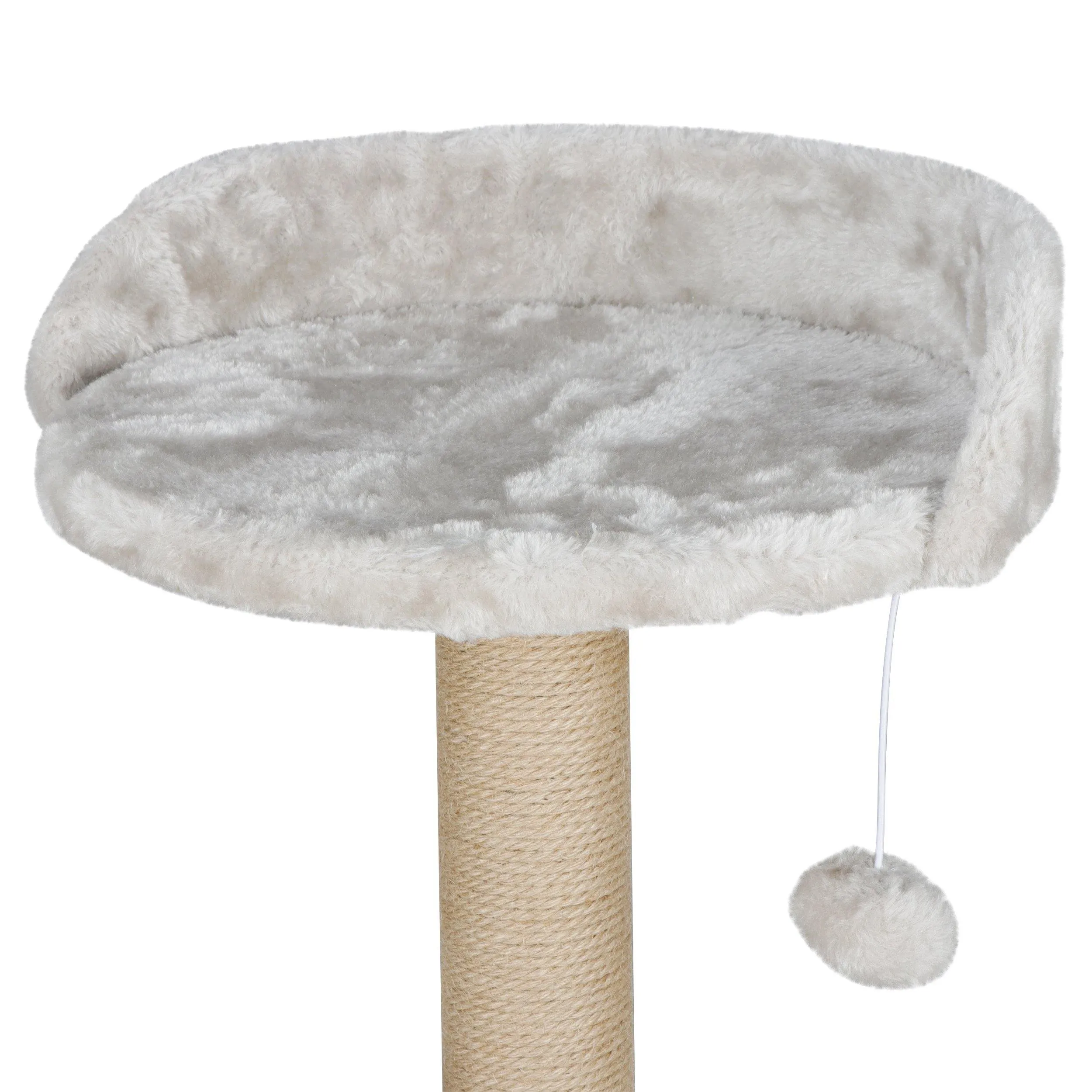 ZENY™ Cat Tree with Platform, Cat Tower Natural Sisal Scratching Posts Cat Activity Platform